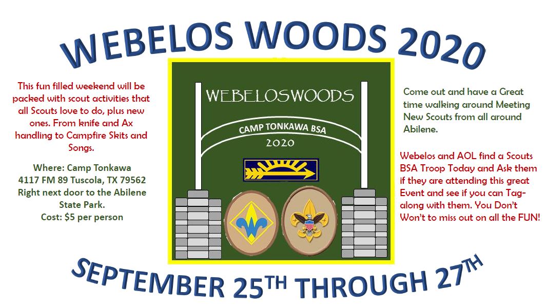 2020 Webelos Woods